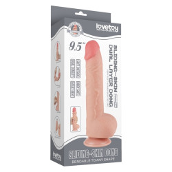 LoveToy SlidingSkin Gode Sliding Skin 18 x 4.7cm